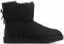 Ugg Dameslaarzen van omgekeerd schapenleer en suède voor herfst winter Black Dames - Thumbnail 2