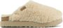 UGG Pantoffels Dames Sloffen Instappers Canvas Harde zool Dichte hiel Fuzzy Sugar Slide Gebroken wit - Thumbnail 2