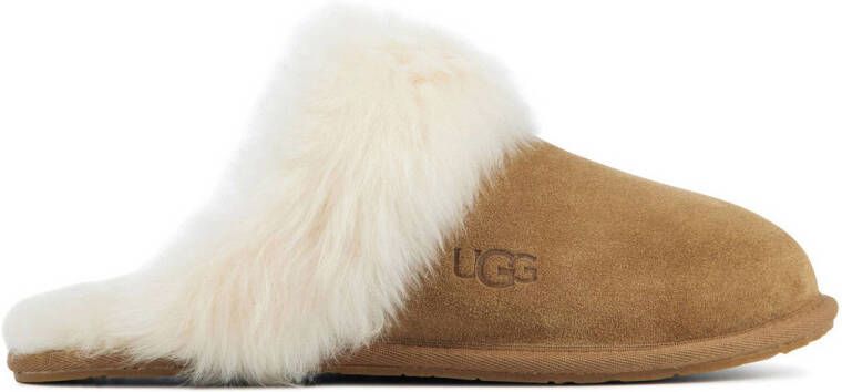 Ugg Ciabatta chiusa Scuffette in camoscio e montone Cuoio Bruin Dames