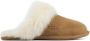 Ugg Bruine Suède Scuff Sis Pantoffel met Shearling Kraag Brown Dames - Thumbnail 1