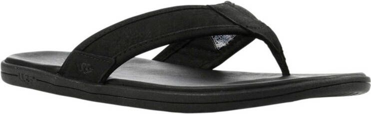 UGG Slippers Heren 1102690 Maat: 43 Materiaal: Leer Kleur: Zwart