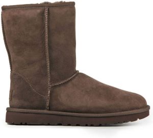 UGG Enkellaarsjes Dames Laarzen Schoenen Wol classic short II Bruin
