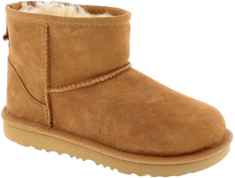 Ugg Classic Mini II suède enkelboots camel Bruin Suede 32.5