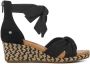 Ugg Yarrow Sandales voor Dames in Black Canvas | Suede - Thumbnail 1