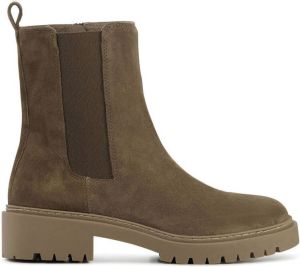 Unisa Chelsea boots Dames Laarzen Damesschoenen Suède Gajo Taupe