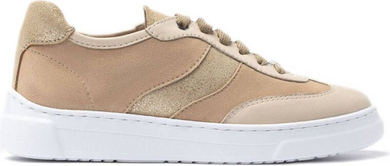 Unisa leren sneakers beige