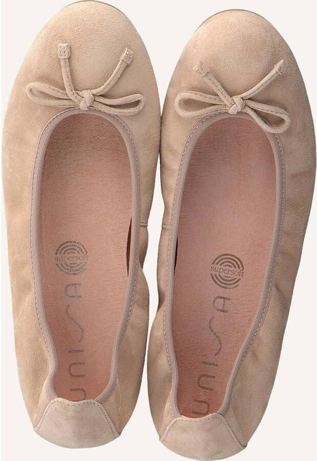 UNISA Ballerina Dames Acor Suède Beige - Foto 3