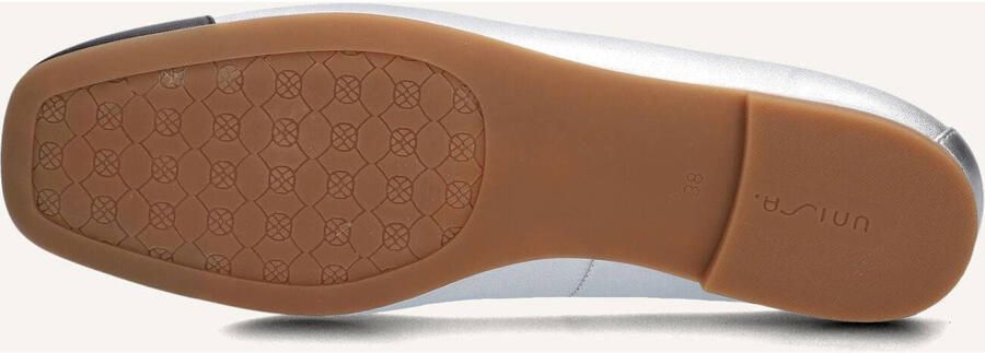 Unisa Belle Ballerina's Ballarina Schoenen Instappers Dames Zilver - Foto 3