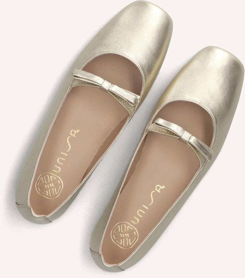 UNISA Ballerina Dames Betar Leer Goud - Foto 3