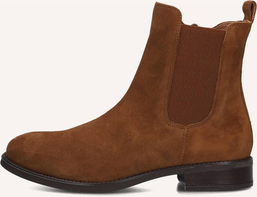 UNISA Chelsea Boots Dames Barty Suède Cognac