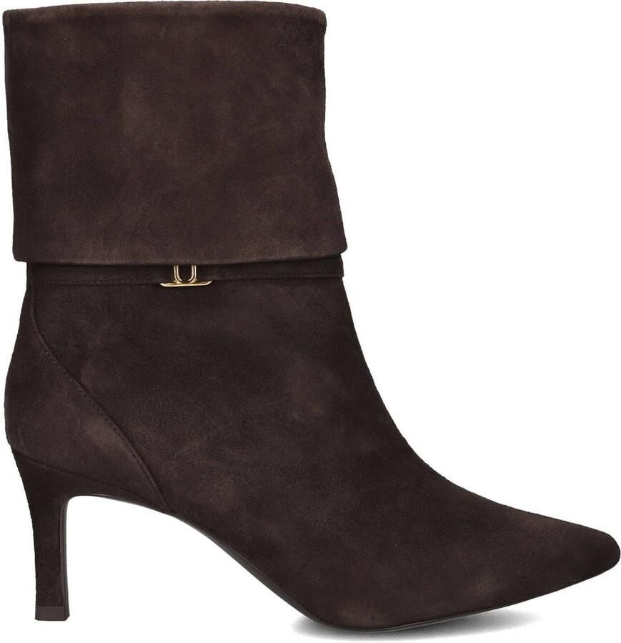 Unisa Luces_ks Enkellaarsjes Enkelboots met rits Dames Bruin