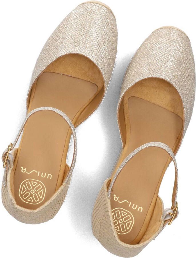 UNISA Espadrilles Dames Cisca Leer Goud - Foto 2