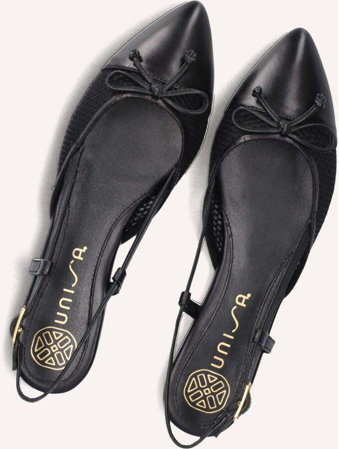UNISA Slingbacks Dames Amale Leer Zwart - Foto 6