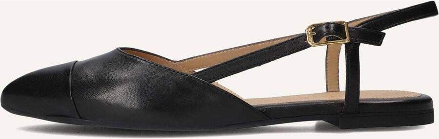 UNISA Slingbacks Dames Ashley Leer Zwart - Foto 4