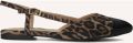 UNISA Slingbacks Dames Asley Leer Bruin - Bruin