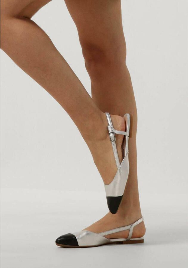 UNISA Slingbacks Dames Asley Leer Zilver - Foto 2