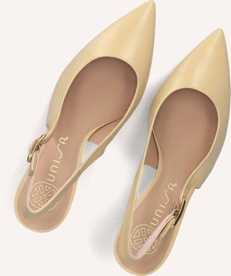 UNISA Slingbacks Dames Lanz Leer Butter yellow - Foto 6