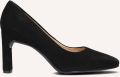 Unisa Pumps Stiletto Dames Damesschoenen Suède Blokhak hoogte 8 cm Waba Zwart - Zwart