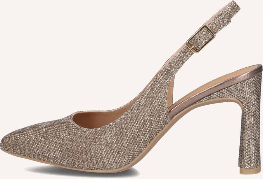 UNISA Slingbacks Dames Winna Maat: 35 Materiaal: Textiel Kleur: Goudkleurig - Foto 5