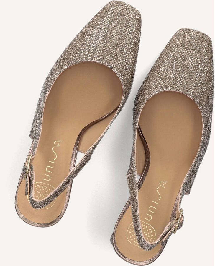 UNISA Slingbacks Dames Winna Maat: 35 Materiaal: Textiel Kleur: Goudkleurig - Foto 6