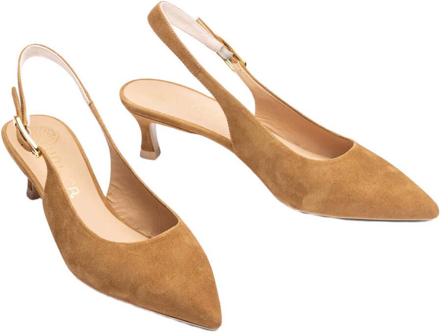 Unisa Ibon 26 suède slingback pumps cognac - Foto 2