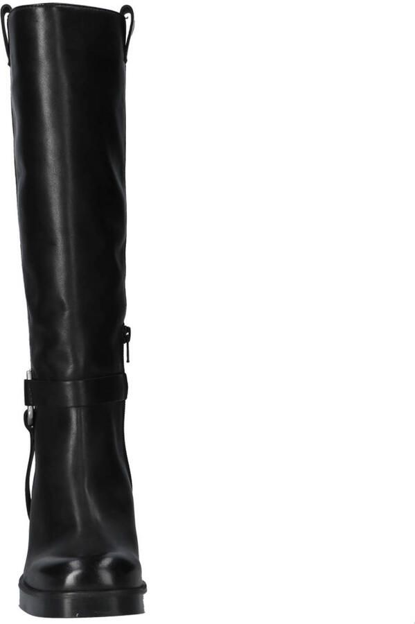 Unisa Jinso_STT leren hoge laarzen zwart