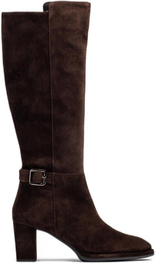 UNISA Hoge Laarzen Dames Lebrun Maat: 38 Materiaal: Suède Kleur: Bruin - Foto 4