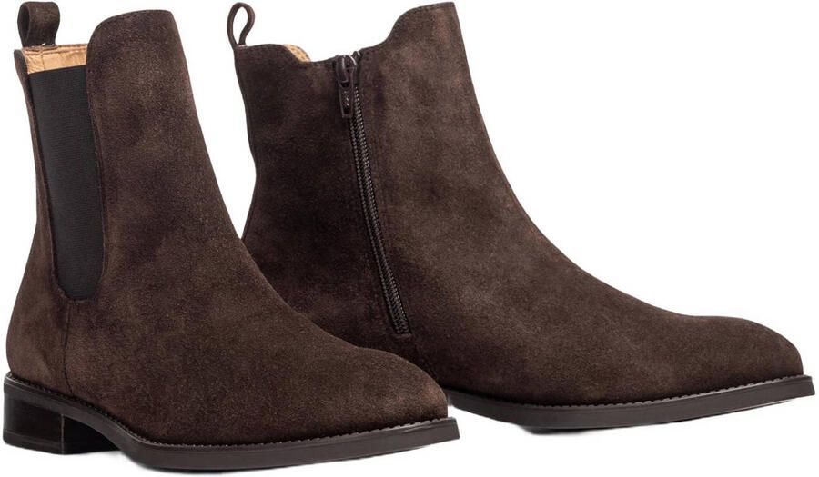 Unisa leren enkelboots donkerbruin - Foto 3