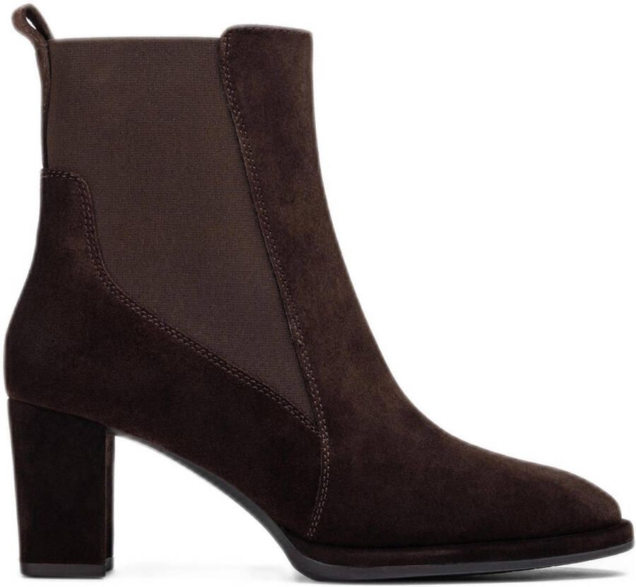 Unisa Luanco suède enkellaarzen bruin