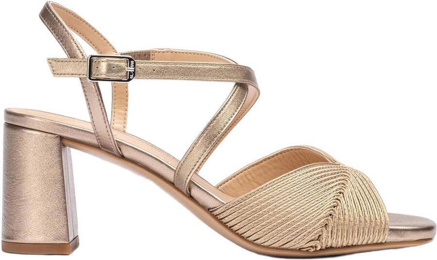 Unisa Maxin_Sou leren sandalettes brons
