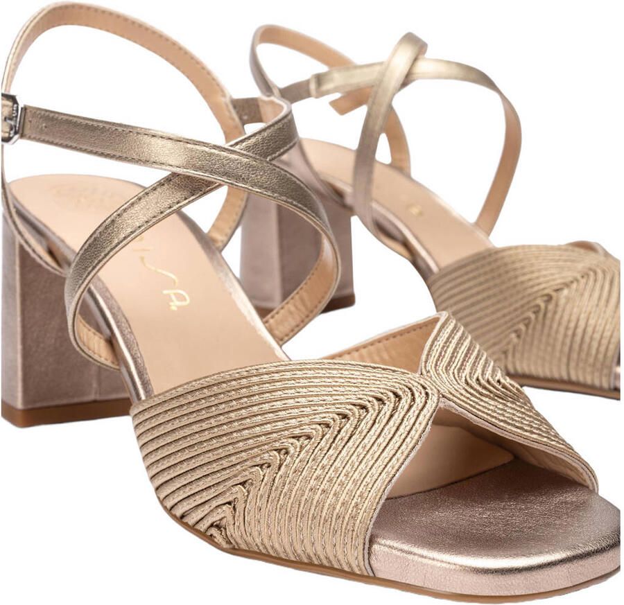 Unisa Maxin_Sou leren sandalettes brons - Foto 2
