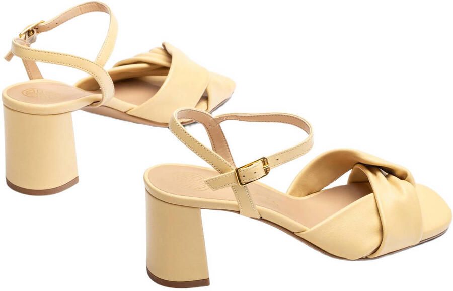 UNISA Sandalen met Hak Dames Medway Maat: 39 Materiaal: Leer Kleur: Butter yellow - Foto 6