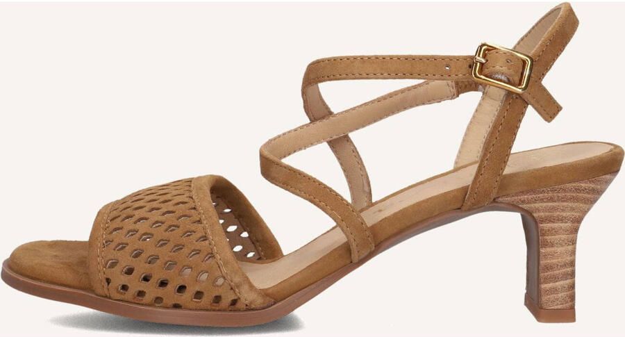 UNISA Sandalen met Hak Dames Limosi Maat: 40 Materiaal: Suède Kleur: Camel - Foto 5