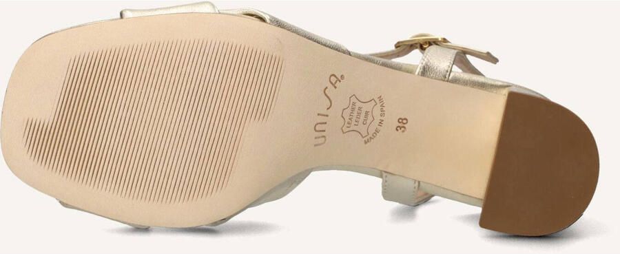 UNISA Sandalen met Hak Dames Medway Maat: 39 Materiaal: Rubber Kleur: Goud - Foto 4