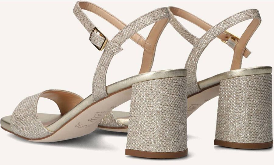 UNISA Sandalen met Hak Dames Moraty Textiel Goud - Foto 4