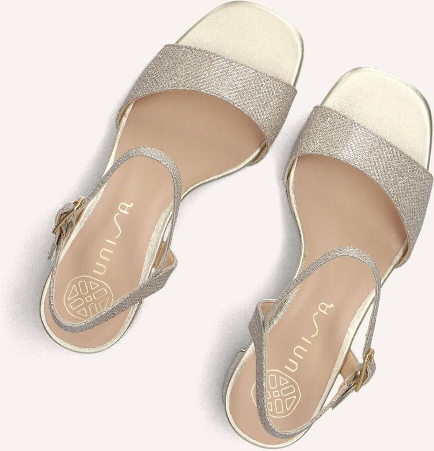 UNISA Sandalen met Hak Dames Moraty Textiel Goud - Foto 2