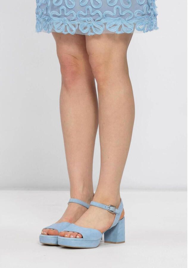 UNISA Sandalen met Hak Dames Ney Suède Blauw - Foto 5