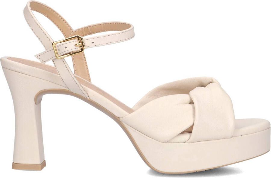 UNISA Sandalen met Hak Dames Onoa Leer Beige
