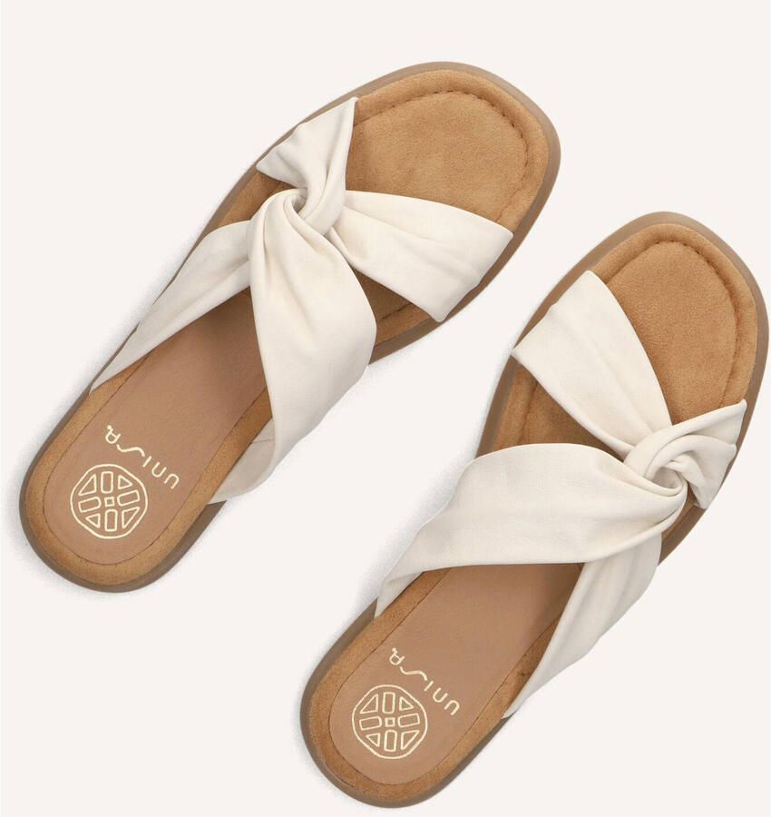UNISA Teenslippers Dames Camby Maat: 41 Materiaal: Leer Kleur: Beige - Foto 7