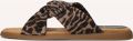UNISA Teenslippers Dames Camby Suède Bruin - Bruin