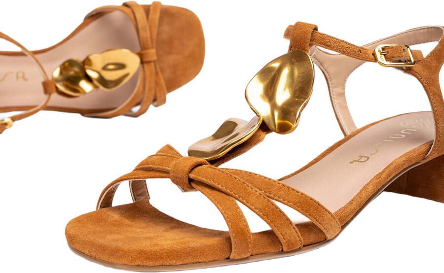 Unisa suède sandalettes cognac - Foto 3