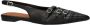 Vagabond Hermine leren slingback loafers zwart - Thumbnail 1