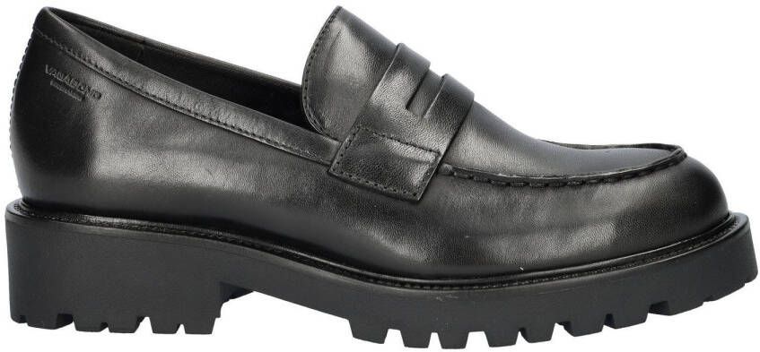 Vagabond Kenova chunky leren loafers zwart