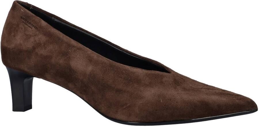 Vagabond Alissa suède pumps met hak bruin