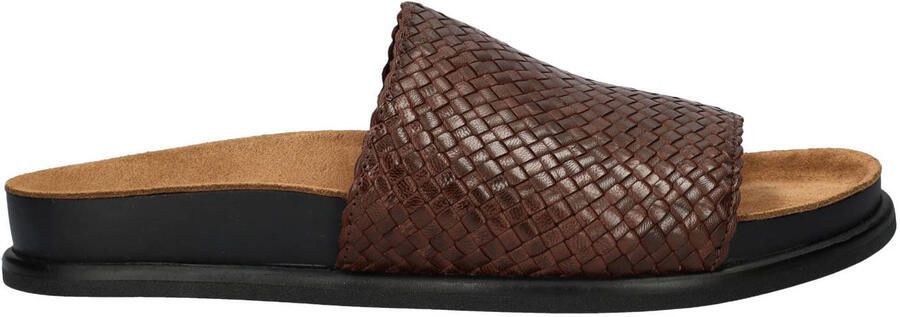 Vagabond Effie leren slippers bruin