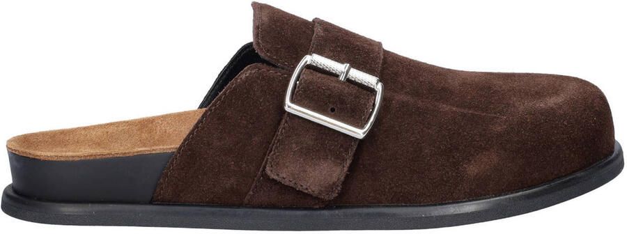 Vagabond Effie suède clogs bruin
