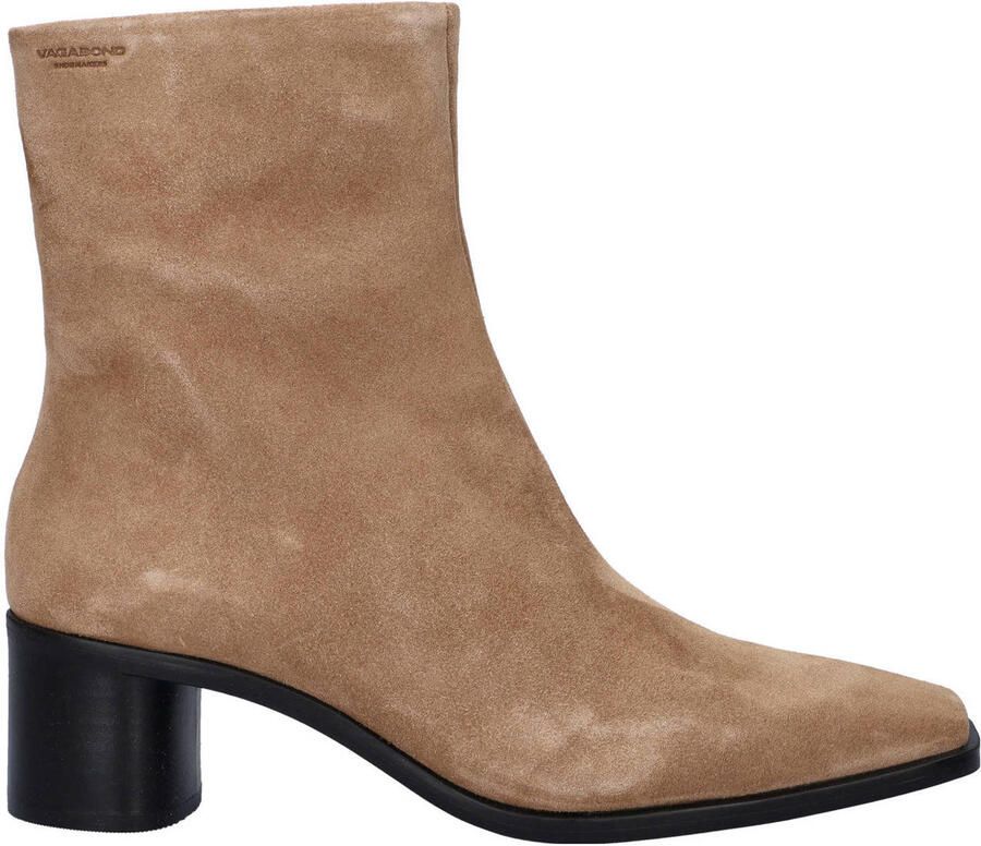 Vagabond Fay suède enkellaarzen beige