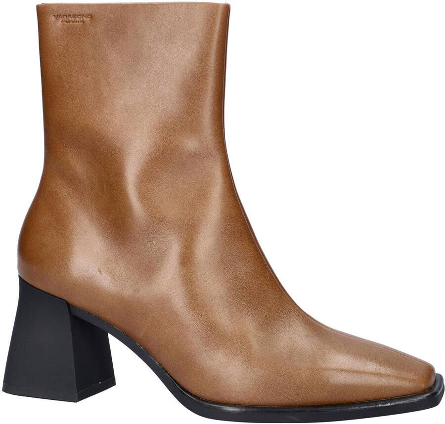 Vagabond Hedda leren enkellaarzen cognac