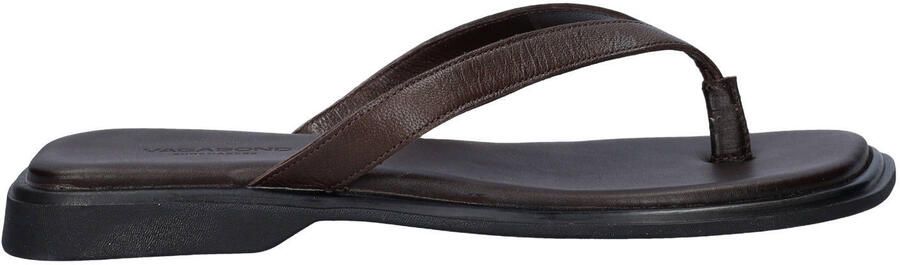 Vagabond Izzy leren teenslippers bruin