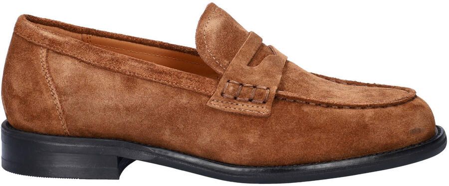 Vagabond Linn suède loafers cognac